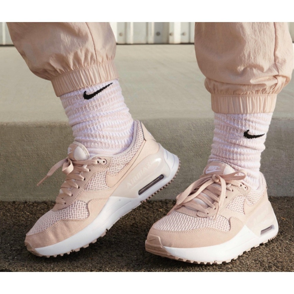 Nike Air Max SYSTM Sz 9 Sneakers Rose Pink Pastel Running Shoes Oxford EUC